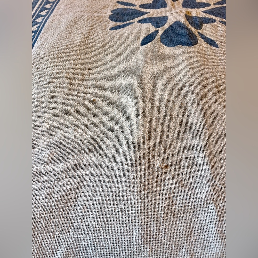 Cottage core 90's woven cotton throw blanket - Picture 5 of 5